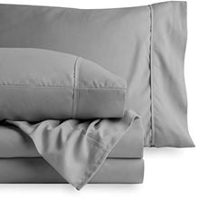 Load image into Gallery viewer, Bare Home Queen Sheet Set - 1800 Ultra-Soft Microfiber Bed Sheets - Double Brushed Breathable Bedding - Hypoallergenic – Wrinkle Resistant - Deep Pocket (Queen, Light Grey)