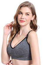 Load image into Gallery viewer, Suekaphin Nursing Bra 5pack Wireless Deep V Neck Maternity Nursing Bra Bralette Sleeping Breastfeeding with Extra Extenders,Medium,Melange-A