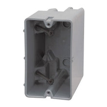 Load image into Gallery viewer, Madison Electric Products MSB22+ 1 Gang Device Box (22.5/Cu) with Depth Adjustable, Heavy Duty 42lb , Gray