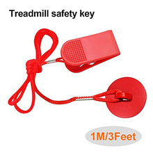 Load image into Gallery viewer, Treadmill Universal Magnet Safety Key for All NordicTrack, Proform, Image, Weslo, Reebok, Epic, Golds Gym, Freemotion, and Healthrider Treadmills (Red)