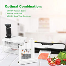 Load image into Gallery viewer, VPCOK Vacuum Sealer Bags 3 Rolls 8” x 10’, 10” x 10’, 11” x 10’ Vacuum Sealer Rolls 3 Pack BPA Free Fit VPCOK Vacuum Sealer Sous Vide Bags for Food Saver Food Storage Bag Roll Vac Storage Meal Prep