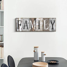 Load image into Gallery viewer, Quotes Wall Art Decor, Family Decorative Signs Inspirational Motto Canvas Prints (With Solid Wood Inner Frame) (Family, 6 x 17 inch)