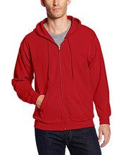Load image into Gallery viewer, Hanes Men's Full-Zip Eco-Smart Fleece Hoodie, Deep Red, XX-Large