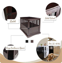 Load image into Gallery viewer, Casual Home Wooden Pet Crate, Black, 27" H