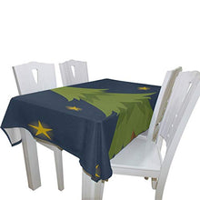 Load image into Gallery viewer, senya Christmas Tree Star Square Tablecloth for Kitchen Dining Room Party Table Cover Home Decor 60"(W) x 60"(L)