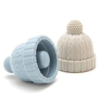 Load image into Gallery viewer, Beanie Cap Decorative Silicone Bottle Stopper in a gift box, Set of Two, Novelty Cork Replacement, Beverage and wine Keeper, champagne bottle stoppers (Blue & Grey)