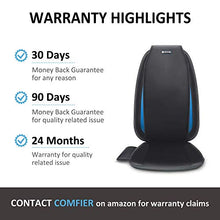 Load image into Gallery viewer, Comfier Shiatsu Back Massager with Heat -Deep Tissue Kneading Massage Seat Cushion, Massage Chair Pad for Full Back, Electric Body Massager for Home or Office Chair use