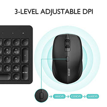 Load image into Gallery viewer, Wireless Keyboard Mouse Combo, BreSii Wireless Keyboard and Mouse Computer Keyboards Mouse Full-size Silent Slim 2.4GHz USB For kids E-Learning PC Desktop Computers Notebook Laptop Windows Office Home