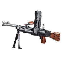 Load image into Gallery viewer, Happy Build PG-15002 Simulation Bren Light Machine Gun Toy Building Kit Model Set Compatible with Lego, Small Particle Bricks Assembly Mechanical Weapon Model Toy (1785 Pieces)