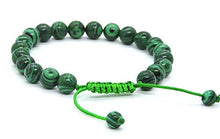 Load image into Gallery viewer, Hands Of Tibet Pressed Malachite Wrist mala Yoga Healing Beads Bracelet for Meditation (Plain)