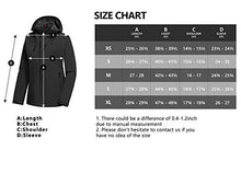 Load image into Gallery viewer, Little Donkey Andy Women's Waterproof Shell Jacket Hooded Breathable Windbreaker Rain Coat for Hiking, Black X-Small