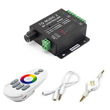 Load image into Gallery viewer, SUPERNIGHT LED RGB Music Touch Controller RF Sensitivety Backlight RF Remote Touching Color 3.5MM Audio 15 Music Modes LED Light Strip Controller