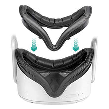 Load image into Gallery viewer, BEJOY VR PU Leather Face Bracket & Protective Lens Cover for Oculus Quest 2, Dust Proof & Anti-Scratch Cover, 3D 360 Degree Surrounding Sounds Gaming Headphones for Oculus 2