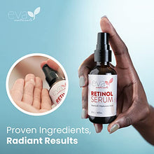 Load image into Gallery viewer, Eva Naturals Retinol Serum for Face with Hyaluronic Acid, Vitamin E & Organic Aloe - Retinol Face Serum that Reduce Wrinkles, Fine Lines & Dark Spots - Vitamin A, Anti Aging Serum (Double Sized 2oz Bottle), 2 Pack