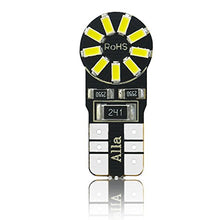 Load image into Gallery viewer, Alla Lighting CANBUS 194 LED Bulb Super Bright 168 175 2825 W5W Bulb 6000K White 3014 SMD 12V T10 LED Replacement Bulbs Car License Plate Interior Map Dome Trunk Door Courtesy Lights Bulbs (Set of 10)