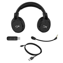Load image into Gallery viewer, HyperX Cloud Flight S - Wireless Gaming Headset, 7.1 Surround Sound, 30 Hour Battery Life, Qi Wireless Charging, Detachable Microphone with LED Mute Indicator, Compatible with PC & PS4