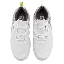 Load image into Gallery viewer, FootJoy Men's FJ Flex Golf Shoes, White/Grey, 10.5 M US