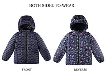 Load image into Gallery viewer, QLZ Girls Long Down Coat,Puffer Jacket,3-14 Years,Double-sided Wear,Camouflage