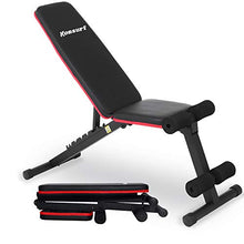 Load image into Gallery viewer, Komsurf Adjustable Weight Bench Press, Foldable Workout Bench for Home Gym, Full Body Workout Strength Training, Exercise Equipment Body Gym System