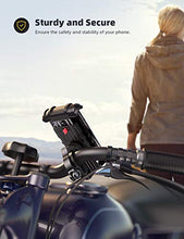 Load image into Gallery viewer, Lamicall Bike Phone Holder, Motorcycle Phone Mount - Adjustable Scooter Phone Holder for iPhone 12 Mini, 12 Pro Max, 11 Pro Max Xs XR 8 X 8P 7 7P 6S, Samsung S10 S9 S8, Huawei, All 4.7-6.8 Devices