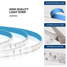Load image into Gallery viewer, ShinePick Led Strip Lights 16.4ft Waterproof SMD 5050 150LEDs Light Strips Kit with 44 Keys Remote Controller and 12V Power Supply