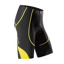 Load image into Gallery viewer, Santic Cycling Men's Shorts Biking Bicycle Bike Pants Half Pants 4D Coolmax Padded Yellow XXL