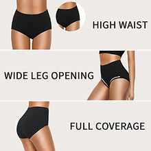 Load image into Gallery viewer, OLIKEME Womens Underwear Briefs Breathable Full Coverage Post Partum Underware Soft Comfy Cotton Panties Plus Size Underpants Multipack