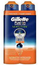 Load image into Gallery viewer, Gillette Fusion ProGlide Sensitive 2 in 1 Shave Gel, Active Sport, Pack of 2, 12 oz each