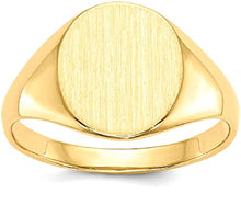 Load image into Gallery viewer, 14k Yellow Gold 11.0x9.5mm Signet Band Ring Size 5.00 Fine Jewelry For Women Gifts For Her