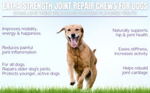 Load image into Gallery viewer, Joint Repair Advanced Hip & Joint Health Supplement for Dogs. Naturally Relieves Arthritis, Pain & Inflammation. Extra Strength Soft Chew Treats with Glucosamine, Chondroitin & MSM Improve Mobility