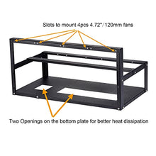 Load image into Gallery viewer, Toprema Mining Rig Frame for 6/8 GPU Steel Open Air Miner Rig Case Rack for Crypto Coin Currency Bitcoin ETH Ethereum ZCash Mining Accessories Tools - Frame ONLY