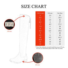 Load image into Gallery viewer, DREAM PAIRS Women's Overide Black Pu Low Heel Thigh High Over The Knee Flat Boots Size 9.5 B(M) US