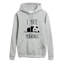 Load image into Gallery viewer, perfectCOCO Hoodies for Women Autumn Hooded Pullover Cartoon Animal Print Sweatshirt with Pockets Tops Coat Outwear Gray