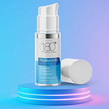 Load image into Gallery viewer, Hyaluronic Acid Serum w. Peptides + Vitamins C & E - Extra Strong - Ages 40 to 50 - Improved Tone & Elasticity - Concentrated Facial Serum for Plumper Smoother Skin - 180 Cosmetics - 1 oz