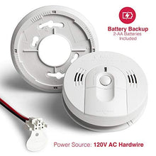 Load image into Gallery viewer, Kidde KN-COSM-IBA Hardwire Combination Smoke Carbon Monoxide Detector Battery Backup Voice Warning Interconnectable