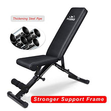 Load image into Gallery viewer, FLYBIRD Weight Bench, Adjustable Strength Training Bench for Full Body Workout with Fast Folding- 2020 Version