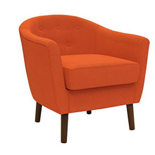 Load image into Gallery viewer, Homelegance Fabric Barrel Chair, Orange