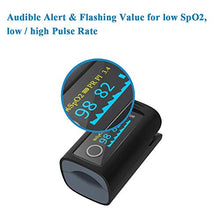 Load image into Gallery viewer, Wellue Bluetooth Pulse Oximeter Fingertip, Blood Oxygen Saturation Monitor with Alarm, Free APP,Batteries, Carry Bag & Lanyard