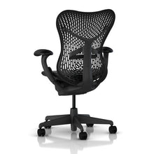 Load image into Gallery viewer, Basic - Pneumatic Lift - Stationary Arms - Standard Tilt - Fixed Seat Depth - 2.5" Black Carpet Casters - Graphite Frame/Graphite Seat