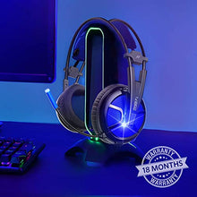 Load image into Gallery viewer, ABKONCORE B581 USB Gaming Headset with 7.1 Surround Sound - PC Headset with Noise-Cancelling Mic, On-Ear Volume & Mute Controls, LED Light - Comfort to Wear Headphone for WFH PC, Laptop