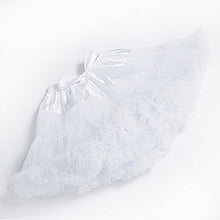 Load image into Gallery viewer, XinChangShangMao Women's Soft Chiffon Petticoat Tutu Skirt White