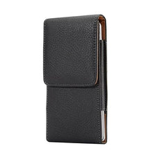 Load image into Gallery viewer, Vertical Cell Phone Belt Holster Pouch with Belt Clip and Belt Loop Case for iPhone 11 Pro XS X 8 7 6 6s/ Galaxy S6 S10e J5 J3 J2 S6 Edge Sol 3/ Moto G7 Play/ Google Pixel /LG Q7 Q6 K8