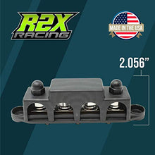 Load image into Gallery viewer, 4 Post Power Distribution Block Bus Bar Pair with Cover - Made in The USA - 250 Amp Rating - Marine, Automotive, and Solar Wiring (3/8)