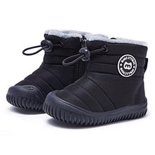 Load image into Gallery viewer, BMCiTYBM Baby Snow Boots Boys Girls Winter Infant Shoes Anti-Slip 6 9 12 18 24 Months Faux Fur Black Size 12-18 Months Toddler