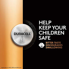 Load image into Gallery viewer, Duracell CR2032 3V Lithium Battery, Bitter Coating Discourages Swallowing, 6 Count Pack, Lithium Coin Battery for Key Fob, Car Remote, Glucose Monitor, CR Lithium 3 Volt Cell