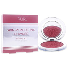 Load image into Gallery viewer, PÜR Blushing Act Skin Perfecting Powder in Berry Beautiful, Satin Matte Finish, Buildable Coverage, Cruelty Free, 0.28 Oz