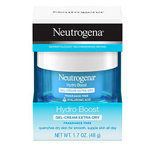 Load image into Gallery viewer, Neutrogena Hydro Boost Hyaluronic Acid Hydrating Gel-Cream Face Moisturizer to Hydrate & Smooth Extra-Dry Skin, Oil-Free, Fragrance-Free, Non-Comedogenic & Dye-Free Face Lotion, 1.7 oz