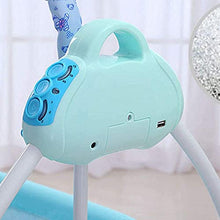 Load image into Gallery viewer, Baby Cradle Swing 3 Speed Electric Stand Crib Auto Rocking Chair Bed with Remote Control Infant Musical Sleeping Basket for 0-18 Months Newborn Babies (Blue)