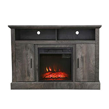 Load image into Gallery viewer, PatioFestival Electric Fireplace TV Stand Entertainment Center Corner Fire Place Heaters Tv Console with Generic Rustic Furniture for TVs up to 42" Wide, Rustic