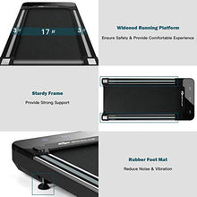 Load image into Gallery viewer, Goplus Under Desk Electric Treadmill, with Touchable LED Display and Wireless Remote Control, Built-in 3 Workout Modes and 12 Programs, Walking Jogging Machine for Home/Office
